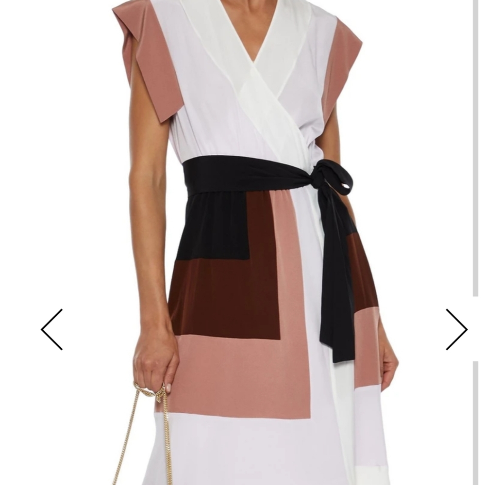 DianeVonFurstenberg Silk Wrap Dress, Medium